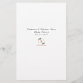 Papier Devinez le Baby shower de jeu animal bébé (Dos)