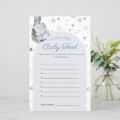 Papier Devinez Le Bébé Alimentation Eléphant Blue Baby sh (Debout devant)