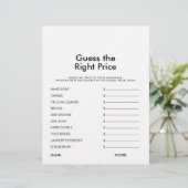 Papier Devinez le bon jeu de Fête des mariées de prix (Debout devant)