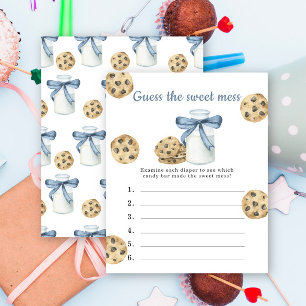 Papier Devinez le gâchis sucré baby shower au lait et aux