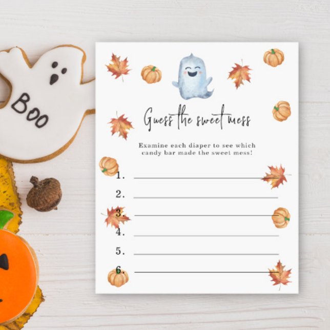 Papier Devinez le gâchis sucré - jeu de baby shower (Créateur téléchargé)