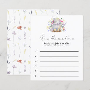 Papier Devinez le jeu de Baby shower de la douceur - agne