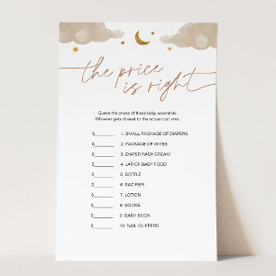 Papier Devinez le jeu de Baby shower Prix Twinkle Star