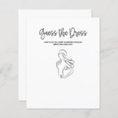 Papier Devinez le jeu de la Fête des mariées vestimentair (Devant / Derrière)