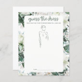 Papier Devinez le jeu de la Fête des mariées vestimentair (Devant / Derrière)