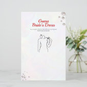 Papier Devinez le jeu de perles Fête des mariées robe (Debout devant)