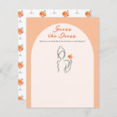 Papier Devinez le jeu de robe Aperol Spritz Fête des mari (Devant / Derrière)