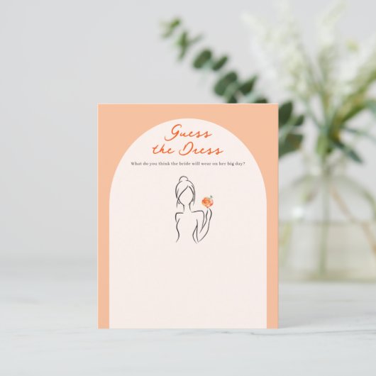 Papier Devinez le jeu de robe Aperol Spritz Fête des mari (Debout devant)