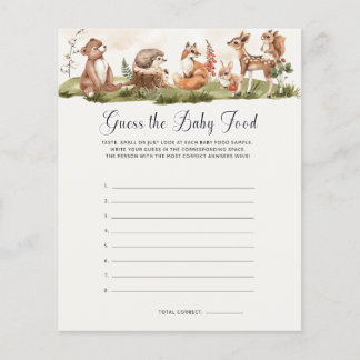 Papier Devinez le jeu du Baby shower alimentaire pour béb