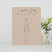 Papier Devinez Le Jeu Fête des mariées Robe (Debout devant)