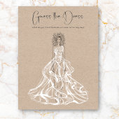 Papier Devinez Le Jeu Fête des mariées Robe