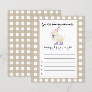 Papier Devinez le jeu Sweet Mess - Petit canard