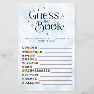 Papier Devinez le livre Emoji Ciel Envoyé Jeu pour Baby S