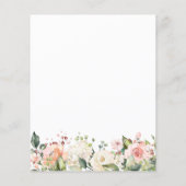 Papier Devinez Qui Baby shower Jouer La Verdure Florale (Dos)