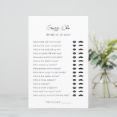 Papier Devinez qui est mariée ou la mariée-mariée ordinai (Debout devant)