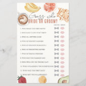 Papier Devinez Qui Fête des mariées Brunch Jeu (Devant)