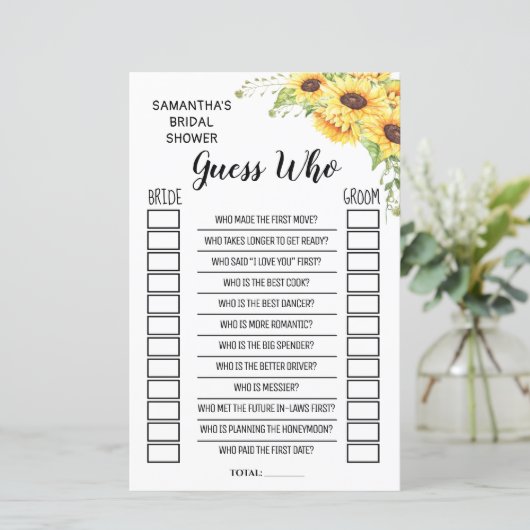 Papier Devinez qui jeu de baby shower anglais espagnol (Debout devant)