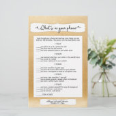 Papier Devinez qui + jeux de téléphone, douche nuptiale o (Debout devant)