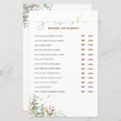 Papier Devinez qui maman ou papa Baby shower jeu (Devant / Derrière)