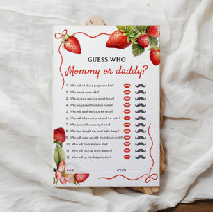 Papier Devinez qui Maman ou Papa Jeu de Baby Shower