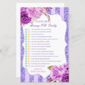 Papier Devinez qui, maman ou papa jeu de Baby shower (Devant / Derrière)