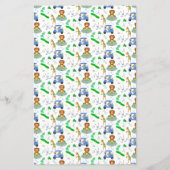 Papier Devinez qui Maman Papa Éléphant & Singe Golf (Dos)