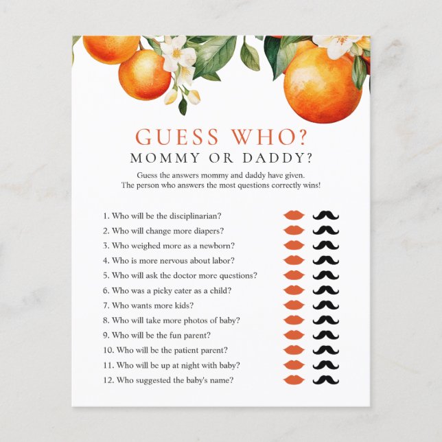 Papier Devinez qui Maman Papa Petit Bébé Doux Jeu de douc (Devant)