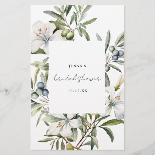 Papier Devinez qui marié ou groom jeu de douche (Dos)