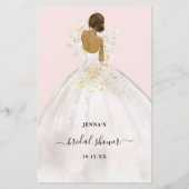 Papier Devinez qui marié ou groom jeu de douche (Dos)