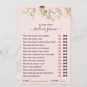 Papier Devinez qui marié ou groom jeu de douche (Devant / Derrière)