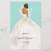 Papier Devinez qui marié ou groom jeu de douche (Dos)