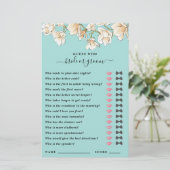 Papier Devinez qui marié ou groom jeu de douche (Debout devant)