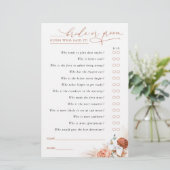 Papier Devinez qui marié ou la chambre - Pampas Grass Gam (Debout devant)