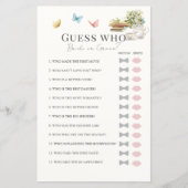 Papier Devinez qui marié ou livre Fête des mariées jeu (Devant)