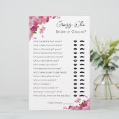 Papier Devinez qui - mariée ou mariée - jeu de Fête des m (Debout devant)