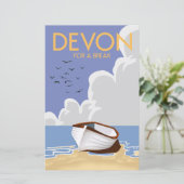 Papier Devon pour un aimant de pause (Debout devant)