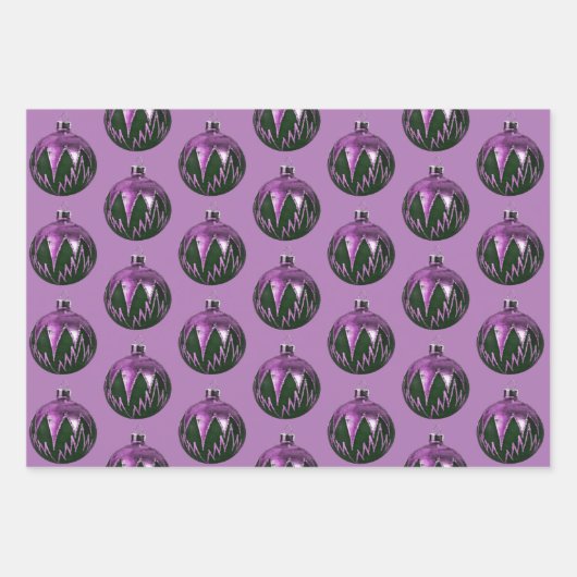 Papier d'habillage d'art de Noël de style rétro vi (Devant)