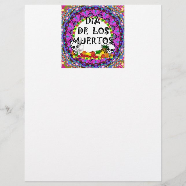Papier Dia De Los Muertos (Devant)