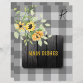 Papier Dinateur organisateur de la recette de buffle ferm (Devant / Derrière)