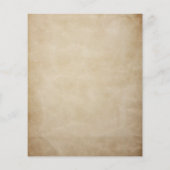 Papier Dîner Brown de mariage rustique (Dos)