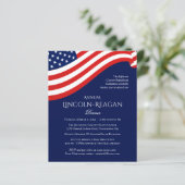 Papier Dîner de financement politique Invitation (Debout devant)