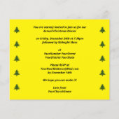 Papier Dîner de Noël de l'Église simple Invitation (Dos)