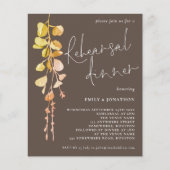 Papier Dîner de répétition aux tons terreux d'eucalyptus  (Devant)