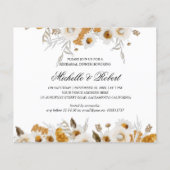 Papier Dîner de répétition blanc Mimosa jaune (Devant)