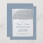 Papier Dîner de répétition Budget Faux Argent Bleu Poussi (Devant / Derrière)