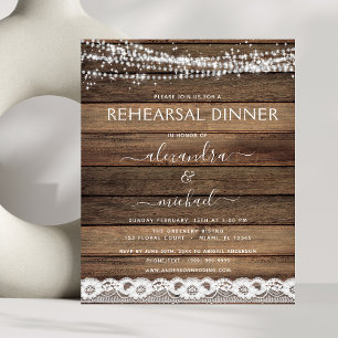 Papier Dîner de répétition budgétaire Agritourisme rustiq