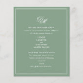 Papier Dîner de répétition budgétaire Invitation (Devant)