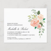 Papier Dîner de répétition Chic Pink Green Orange (Devant)