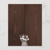 Papier Dîner de répétition d'automne budget rustique invi (Dos)