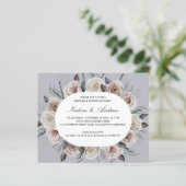 Papier Dîner de répétition de Mariage Rose de Dusty botan (Debout devant)